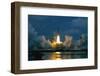 Shuttle Columbia Lifting Off-null-Framed Photographic Print