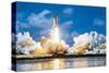 Shuttle Discovery Launch-null-Stretched Canvas