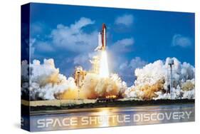 Shuttle Discovery Launch-null-Stretched Canvas