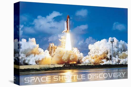 Shuttle Discovery Launch-null-Stretched Canvas