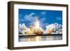 Shuttle Discovery Launch-null-Framed Art Print