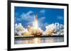 Shuttle Discovery Launch-null-Framed Art Print