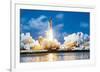 Shuttle Discovery Launch-null-Framed Art Print