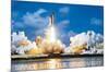 Shuttle Discovery Launch-null-Mounted Art Print