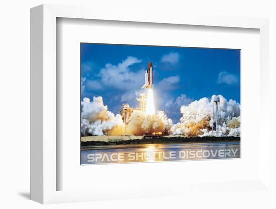 Shuttle Discovery Launch-null-Framed Art Print