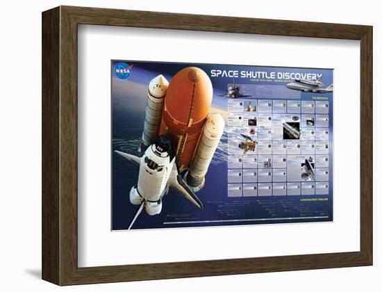 Shuttle Discovery Missions-null-Framed Art Print