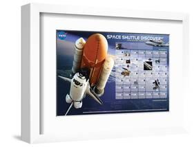 Shuttle Discovery Missions-null-Framed Art Print