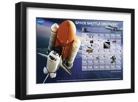 Shuttle Discovery Missions-null-Framed Art Print