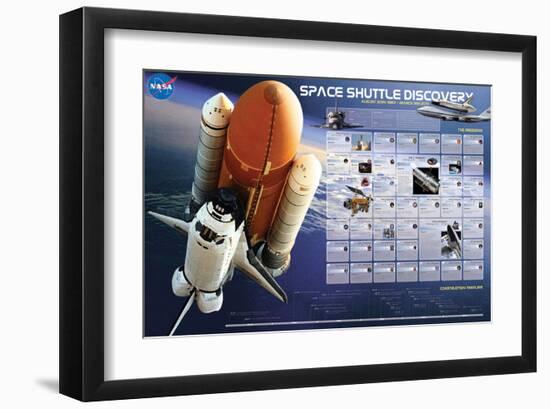 Shuttle Discovery Missions-null-Framed Art Print