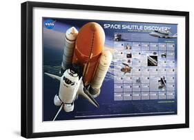 Shuttle Discovery Missions-null-Framed Art Print