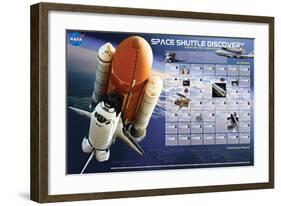 Shuttle Discovery Missions-null-Framed Art Print