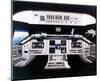 Shuttle Electronic Flight Deck-null-Mounted Art Print