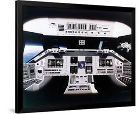 Shuttle Electronic Flight Deck-null-Framed Art Print