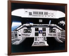 Shuttle Electronic Flight Deck-null-Framed Art Print