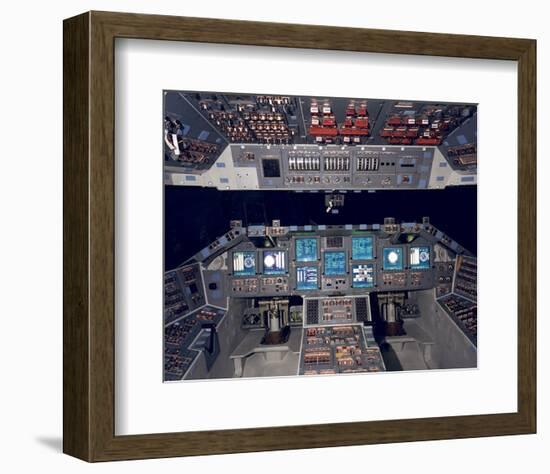 Shuttle Flight Deck-null-Framed Art Print