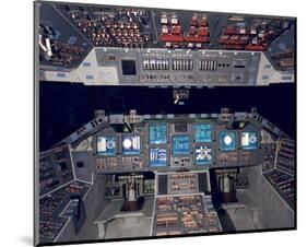 Shuttle Flight Deck-null-Mounted Art Print