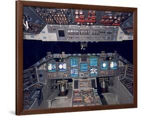 Shuttle Flight Deck-null-Framed Art Print