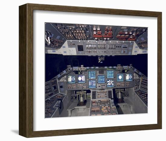 Shuttle Flight Deck-null-Framed Art Print