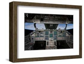 Shuttle Flight Deck-null-Framed Art Print