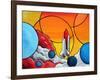 Shuttle Liftoff-Cindy Thornton-Framed Art Print