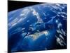 Shuttle View of Part of the Bahamas Archpelago-null-Mounted Photographic Print