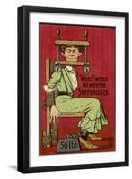 Shuttng up Suffragette-null-Framed Art Print