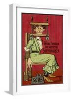 Shuttng up Suffragette-null-Framed Art Print