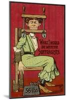 Shuttng up Suffragette-null-Mounted Art Print