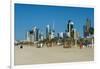 Shuwaikh beach and skyline of Kuwait City, Kuwait, Middle East-Michael Runkel-Framed Photographic Print