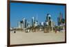 Shuwaikh beach and skyline of Kuwait City, Kuwait, Middle East-Michael Runkel-Framed Photographic Print