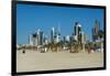 Shuwaikh beach and skyline of Kuwait City, Kuwait, Middle East-Michael Runkel-Framed Photographic Print