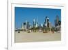 Shuwaikh beach and skyline of Kuwait City, Kuwait, Middle East-Michael Runkel-Framed Photographic Print