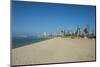 Shuwaikh beach and skyline of Kuwait City, Kuwait, Middle East-Michael Runkel-Mounted Photographic Print