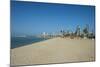 Shuwaikh beach and skyline of Kuwait City, Kuwait, Middle East-Michael Runkel-Mounted Photographic Print