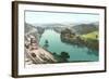 Shuykill River, Reading-null-Framed Art Print