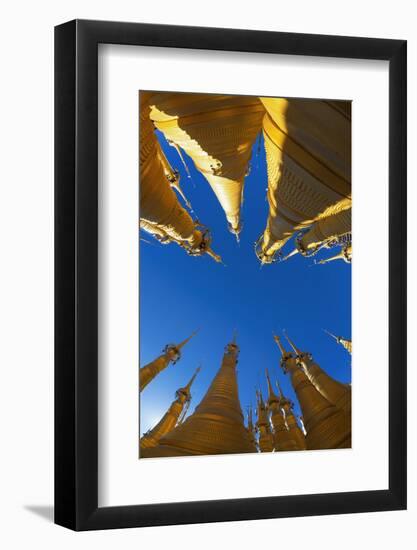 Shwe Inn Thein Paya on Inle Lake-Jon Hicks-Framed Photographic Print