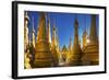 Shwe Inn Thein Paya on Inle Lake-Jon Hicks-Framed Photographic Print