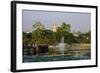 Shwedagon, Kan Daw Gyi Lake and Park, Old City, Yangon (Rangoon), Myanmar (Burma), Asia-Nathalie Cuvelier-Framed Photographic Print