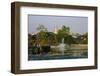 Shwedagon, Kan Daw Gyi Lake and Park, Old City, Yangon (Rangoon), Myanmar (Burma), Asia-Nathalie Cuvelier-Framed Photographic Print