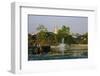 Shwedagon, Kan Daw Gyi Lake and Park, Old City, Yangon (Rangoon), Myanmar (Burma), Asia-Nathalie Cuvelier-Framed Photographic Print