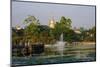 Shwedagon, Kan Daw Gyi Lake and Park, Old City, Yangon (Rangoon), Myanmar (Burma), Asia-Nathalie Cuvelier-Mounted Photographic Print