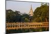 Shwedagon, Kan Daw Gyi Lake and Park, Old City, Yangon (Rangoon), Myanmar (Burma), Asia-Nathalie Cuvelier-Mounted Photographic Print