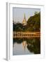 Shwedagon, Kan Daw Gyi Lake and Park, Old City, Yangon (Rangoon), Myanmar (Burma), Asia-Nathalie Cuvelier-Framed Photographic Print