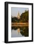 Shwedagon, Kan Daw Gyi Lake and Park, Old City, Yangon (Rangoon), Myanmar (Burma), Asia-Nathalie Cuvelier-Framed Photographic Print