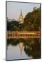 Shwedagon, Kan Daw Gyi Lake and Park, Old City, Yangon (Rangoon), Myanmar (Burma), Asia-Nathalie Cuvelier-Mounted Photographic Print