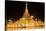 Shwedagon Pagoda at Night (Panorama), Rangon,Myanmar-lkunl-Stretched Canvas