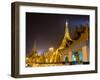 Shwedagon Pagoda at Night Yangon,Myanmar-lkunl-Framed Photographic Print