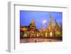 Shwedagon Pagoda at Twilight, Yangon,Myanmar-lkunl-Framed Photographic Print