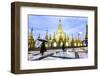 Shwedagon Pagoda in Yangon, Myanmar at Early-Morning. it is known as Shwedagon Zedi Daw, Great Dago-Richard Yoshida-Framed Photographic Print