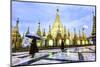 Shwedagon Pagoda in Yangon, Myanmar at Early-Morning. it is known as Shwedagon Zedi Daw, Great Dago-Richard Yoshida-Mounted Photographic Print